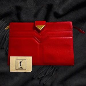 Red YSL ✨RARE✨Vintage Clutch